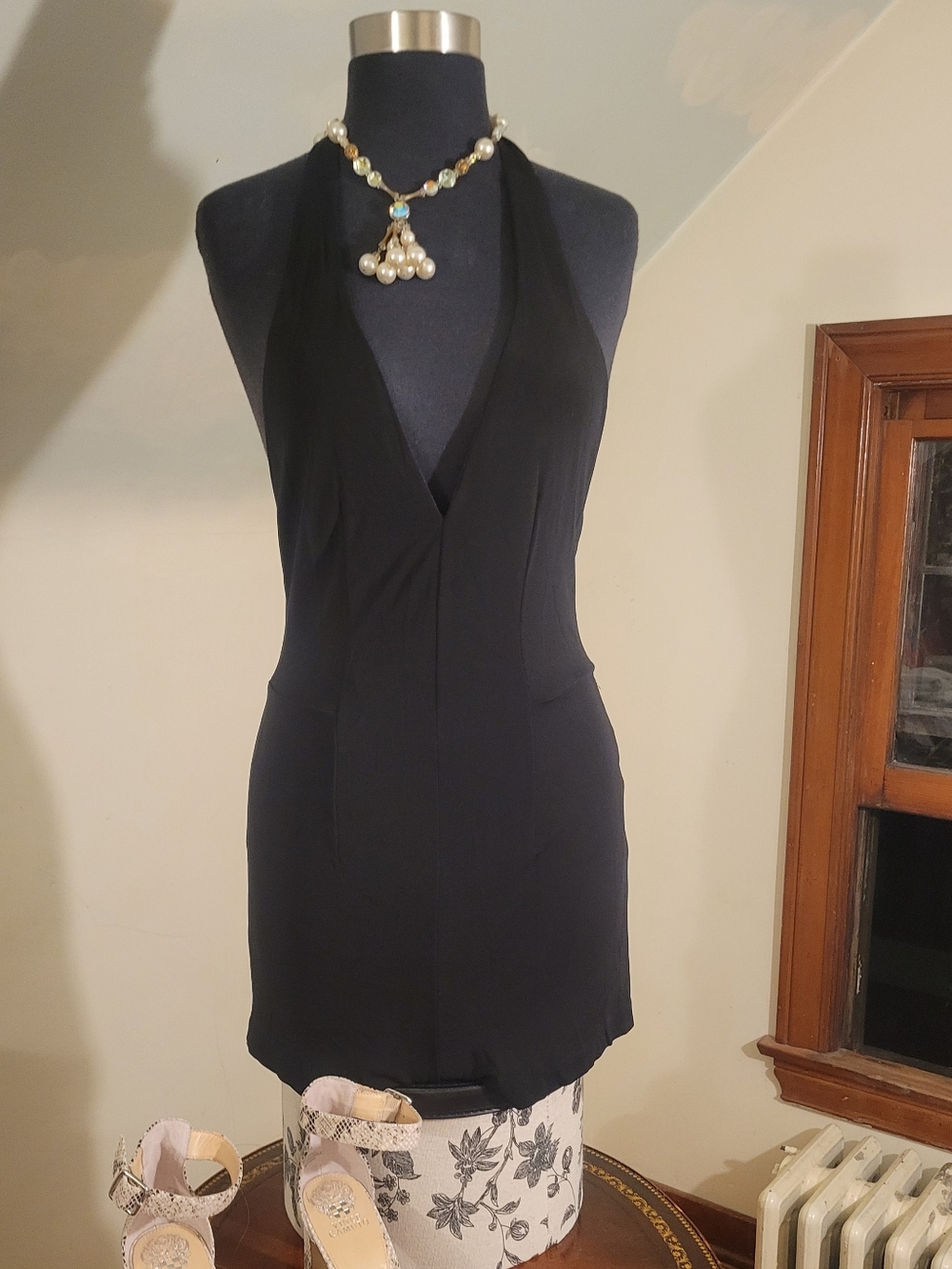 Vintage Bebe Halter Jumpsuit Size XS